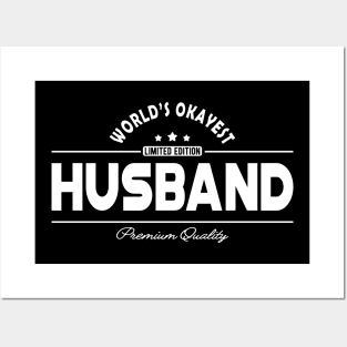 Husband - World's okayest husband Posters and Art